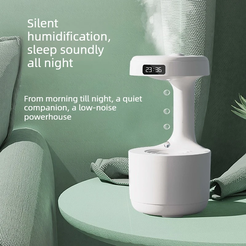 2026 Anti Gravity Water Drop Humidifier, Visual Backflow Mist Humidifier, Decorative Ultrasonic Air Humidifier for Desk