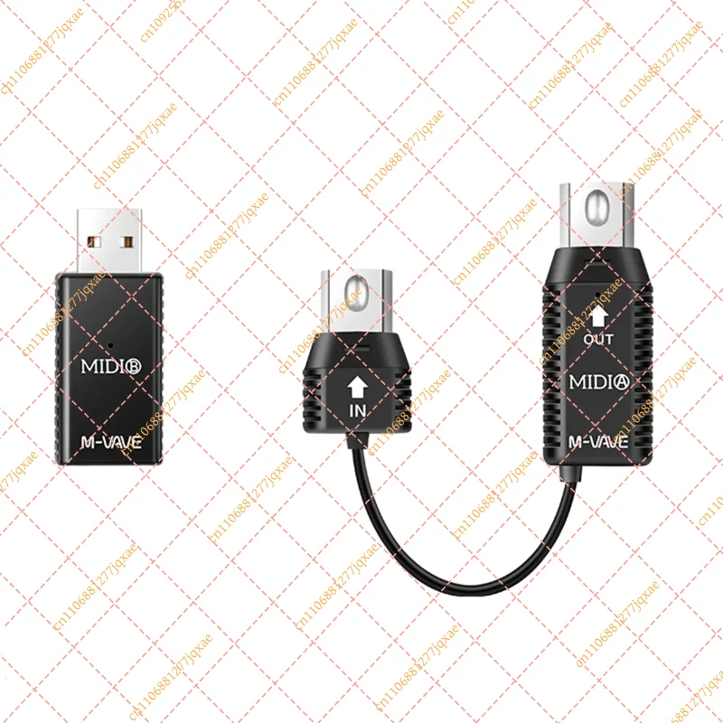 Portable Wireless MIDI Adapter & Transmission System, Mini MIDI Controller for Synths and Keyboards