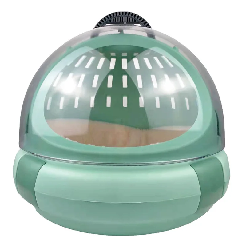 Transportín cápsula para gatos con arenero plegable para viaje