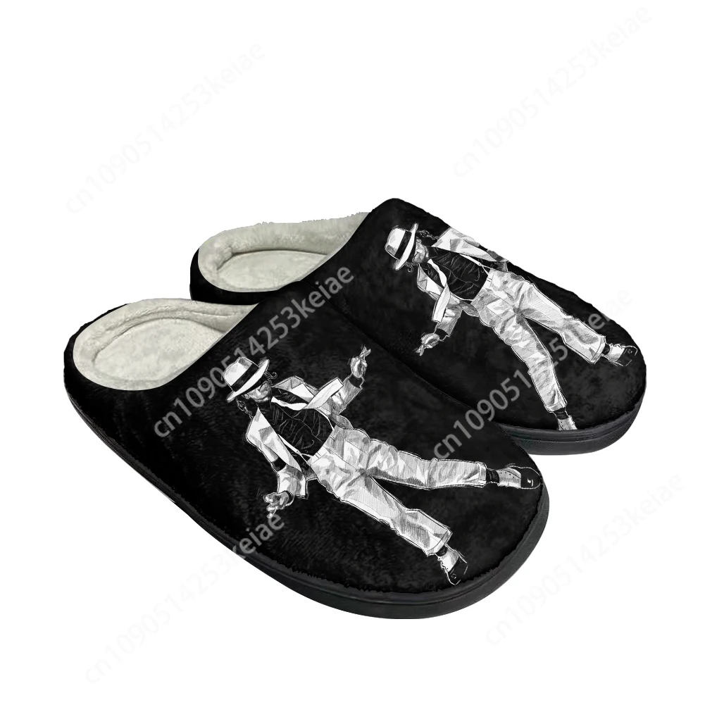 Hot Michael Jackson Fashion Cotton Custom Slippers Mens Womens Sandals Plush Casual Keep Warm Shoes Thermal Comfortable Slipper