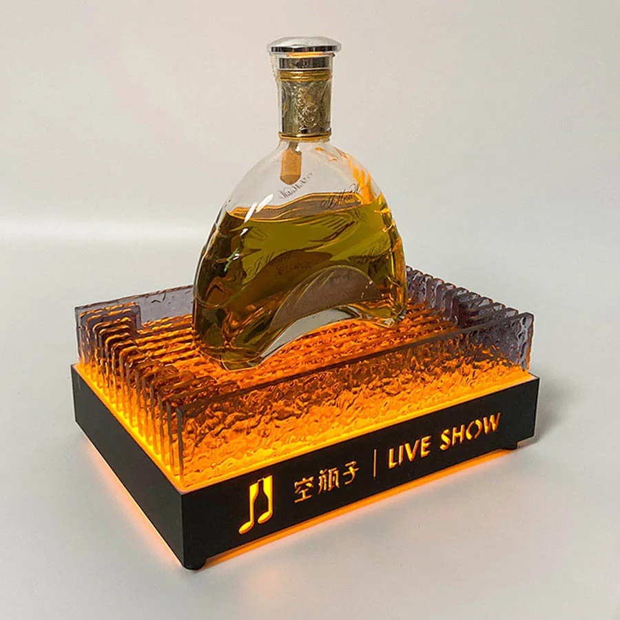 

New Smoke Grey VIP Champagne Bottle Presenter Wine Bottle Display Rack Glorifier for Events Party Bar Night Club Decor