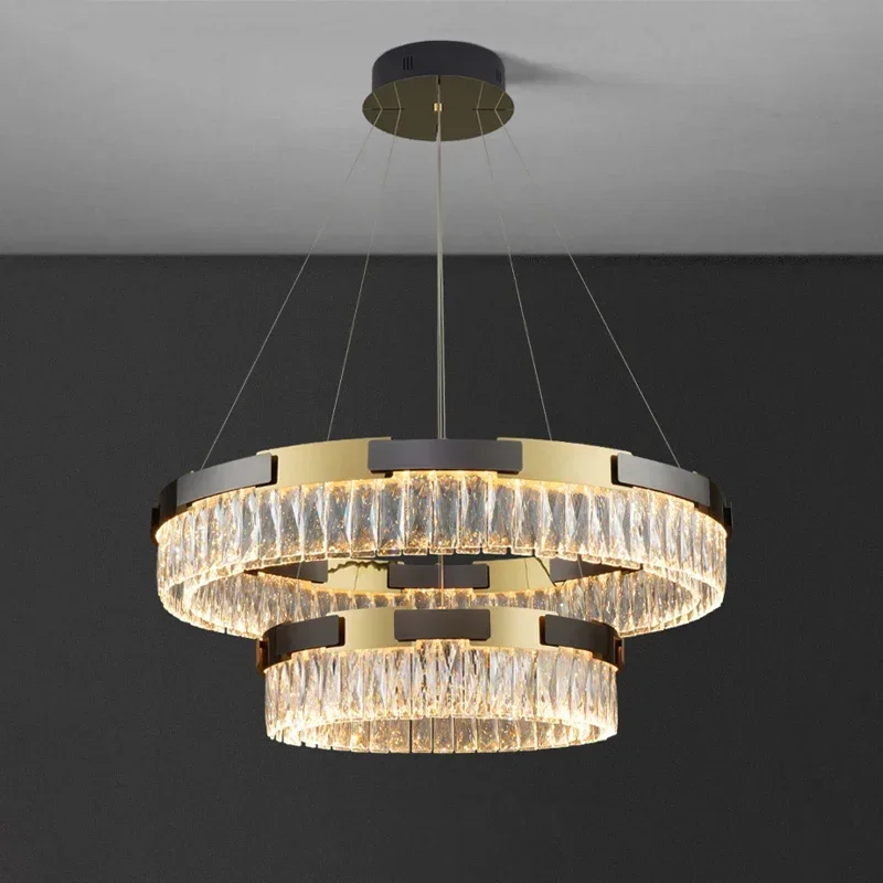 

Modern led chandelier for living room luxury modern home decor crystal light fixture dining room bedroom cristal lamp