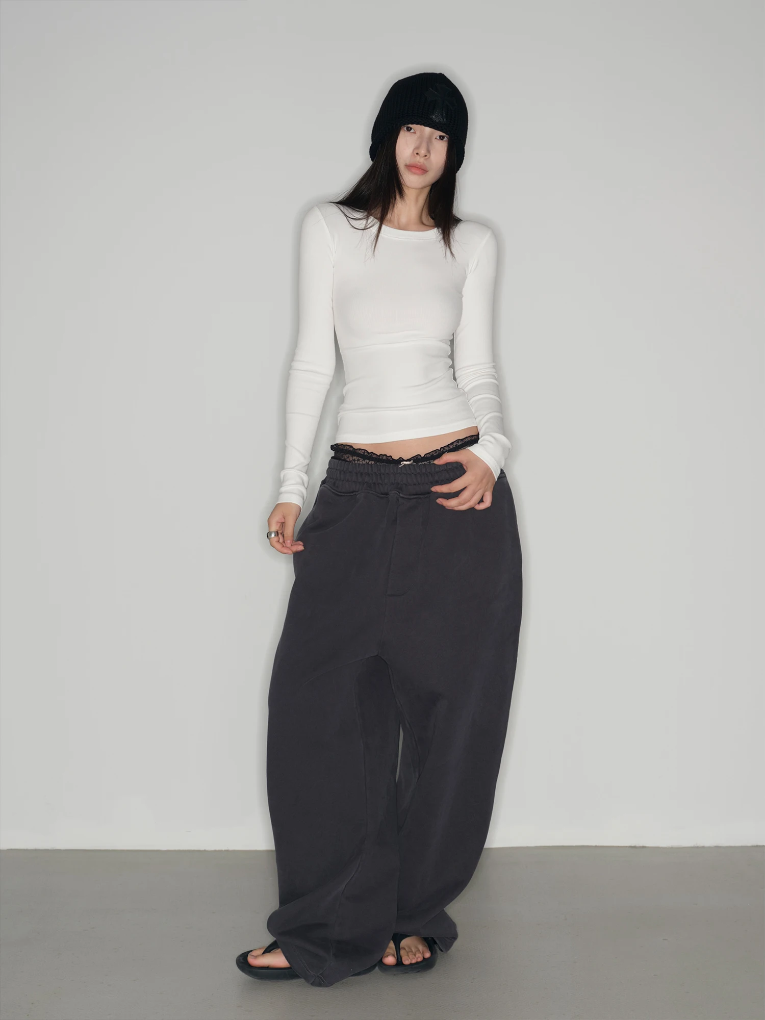

Pimeili Slim Fit round Ne Long Sve футболка женская Base irt пуловер топ удобный повседневный Fem Faion лето 2025