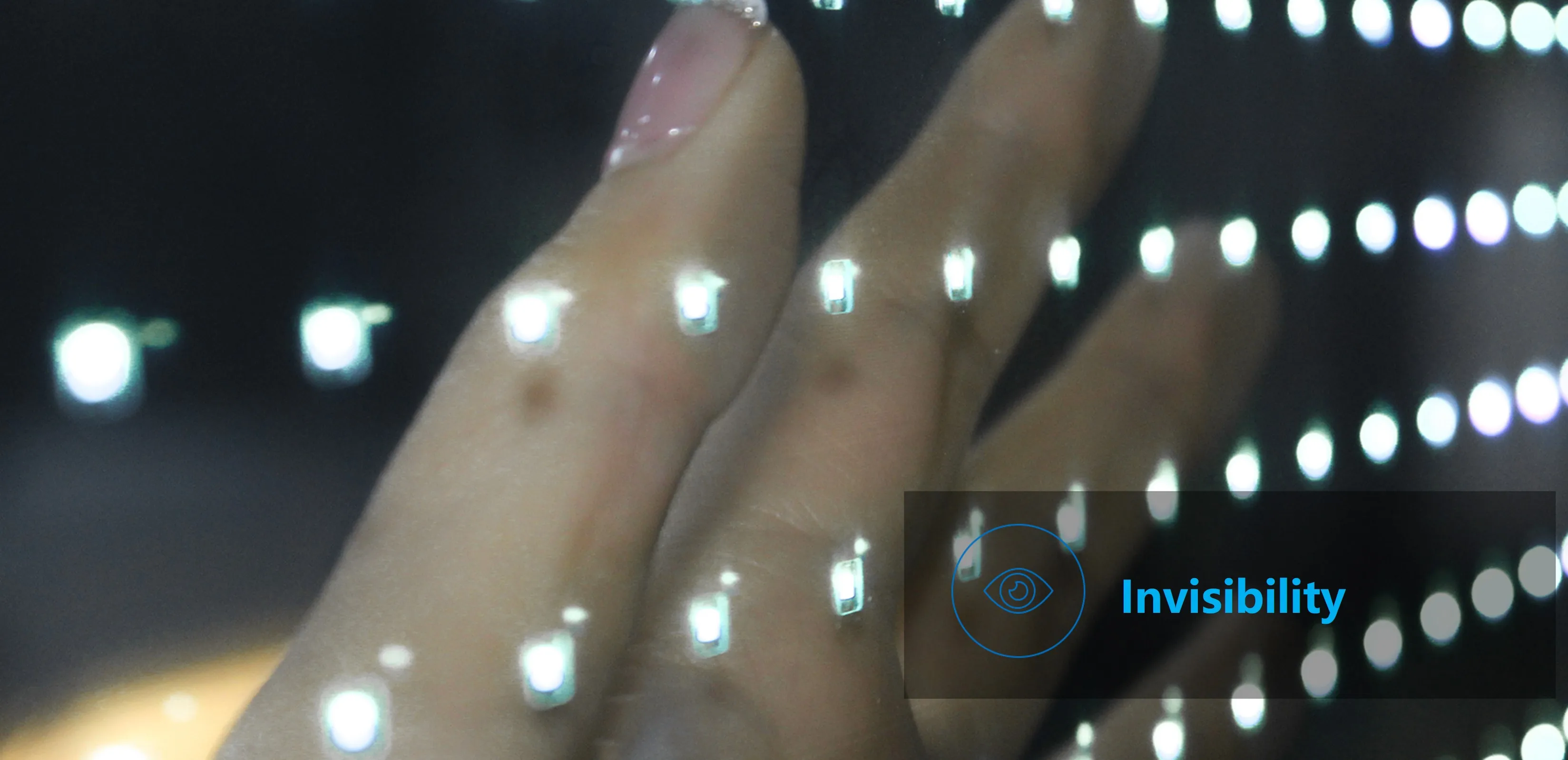 55 Inch Indoor Color Video Display Pixel Customized  Transparent Film LED Screen for Window