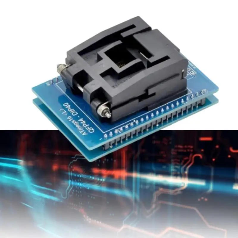 

Адаптер R53C TQFP44 к DIP40, IC-программатор, тестовая розетка для электроники с совместимостью чипов ATmega