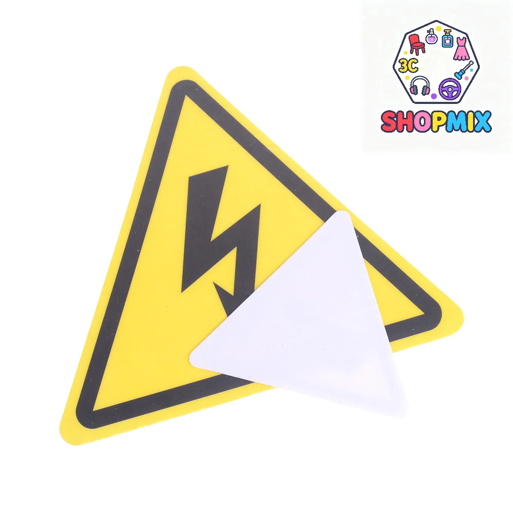 2PCS Danger Voltage Electric Warning Safety Label Sign Decal Sticker