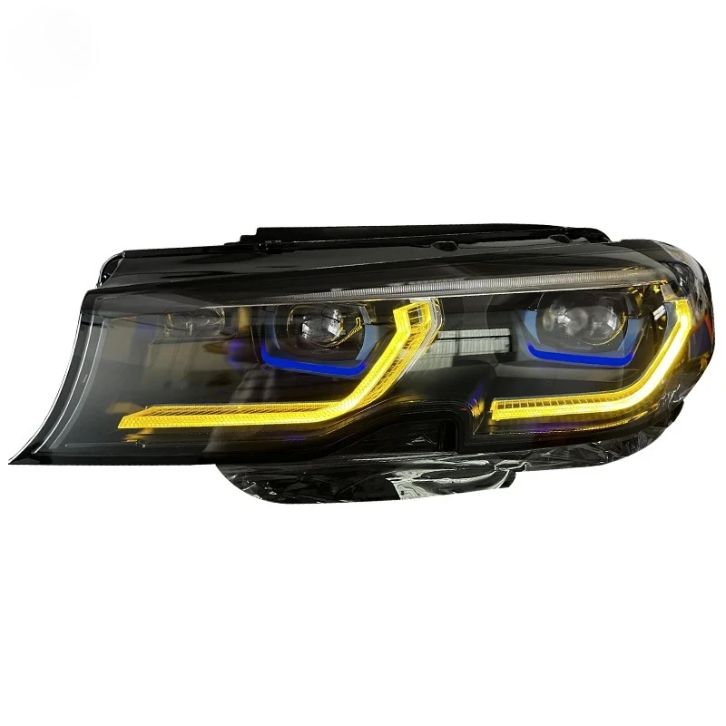 

For BMW G20 320i 325i 330i Headlights Head Lamp Upgrade LED Laser Style Head Lights Car Accessories with Yellow DRL