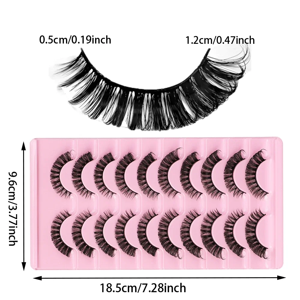 30 Paar/3er-Pack Wimpern DD Curl Russische Wimpern 3D-Fälschungswimpern Wiederverwendbare flauschige russische Wimpernverlängerung – Detail 4