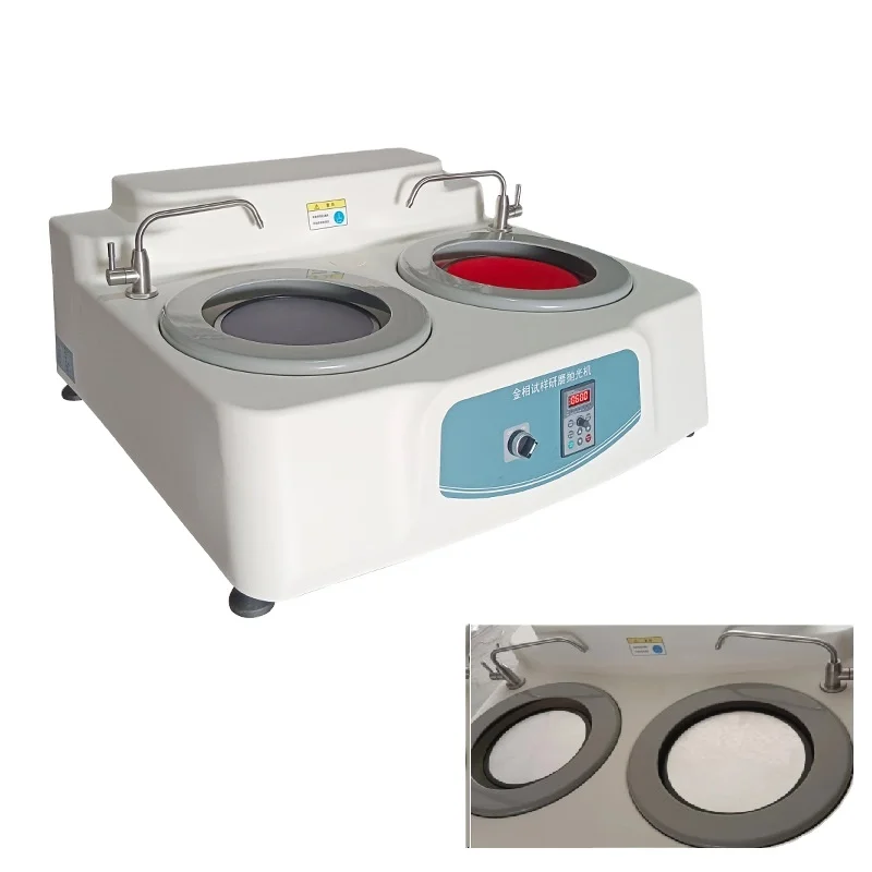 

Double-disc Desktop Grinder Polisher Regulating Speed By A Frequency Changer MP-2 Metallographic Polishing and Grinding Machine