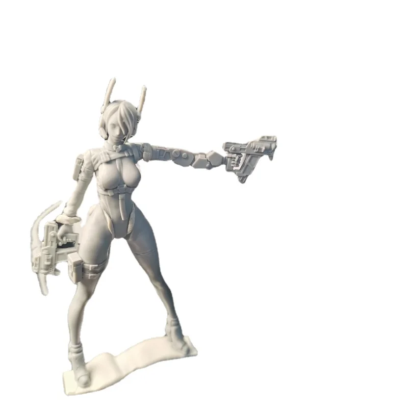 

Женский Mech Warrior Wargame 1/24, фигурки из смолы, миниатюры в разобранном виде и необычные