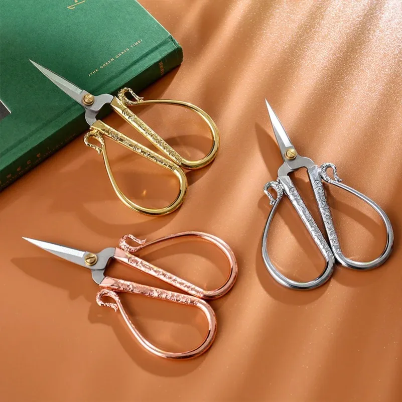 Edelstahl Nähschere Vintage Stoff Schneider Fadenschneider Stickerei und Nähschere Haushaltsnähzubehör