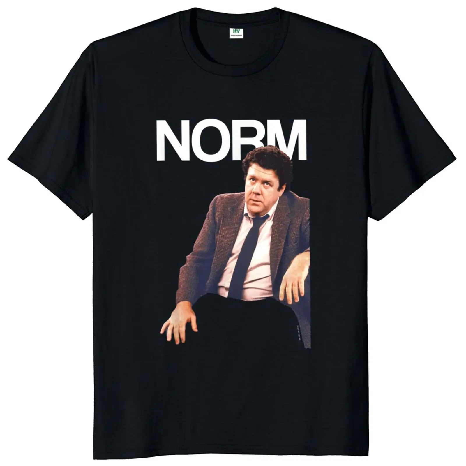 Cheers Norm Funny Meme T Shirt Vintage Sitcom 90's TV Series Unisex Camiseta 100% Cotton EU Size Men's Clothing