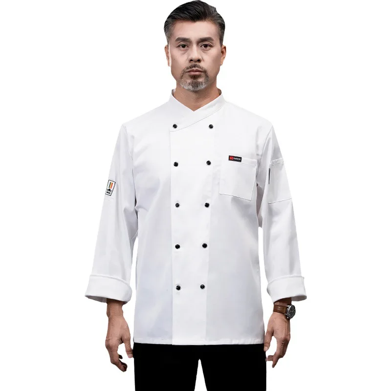 Restaurant Chef Overalls Heren Herfst Waterdicht Hotel Restaurant Catering Keuken Werkkleding Kleding Winter Lang