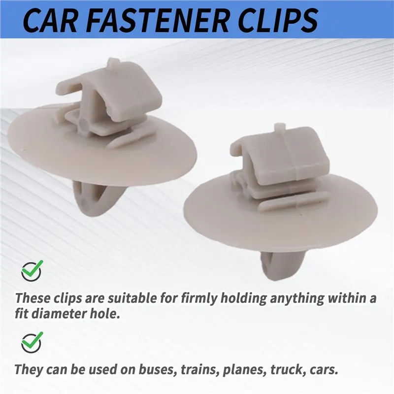 AED8-100Pcs Clips For Renault Kangoo Trafic Nissan Primastar Opel Vivaro Traffic Side Moulding Lower Protection Door Trim