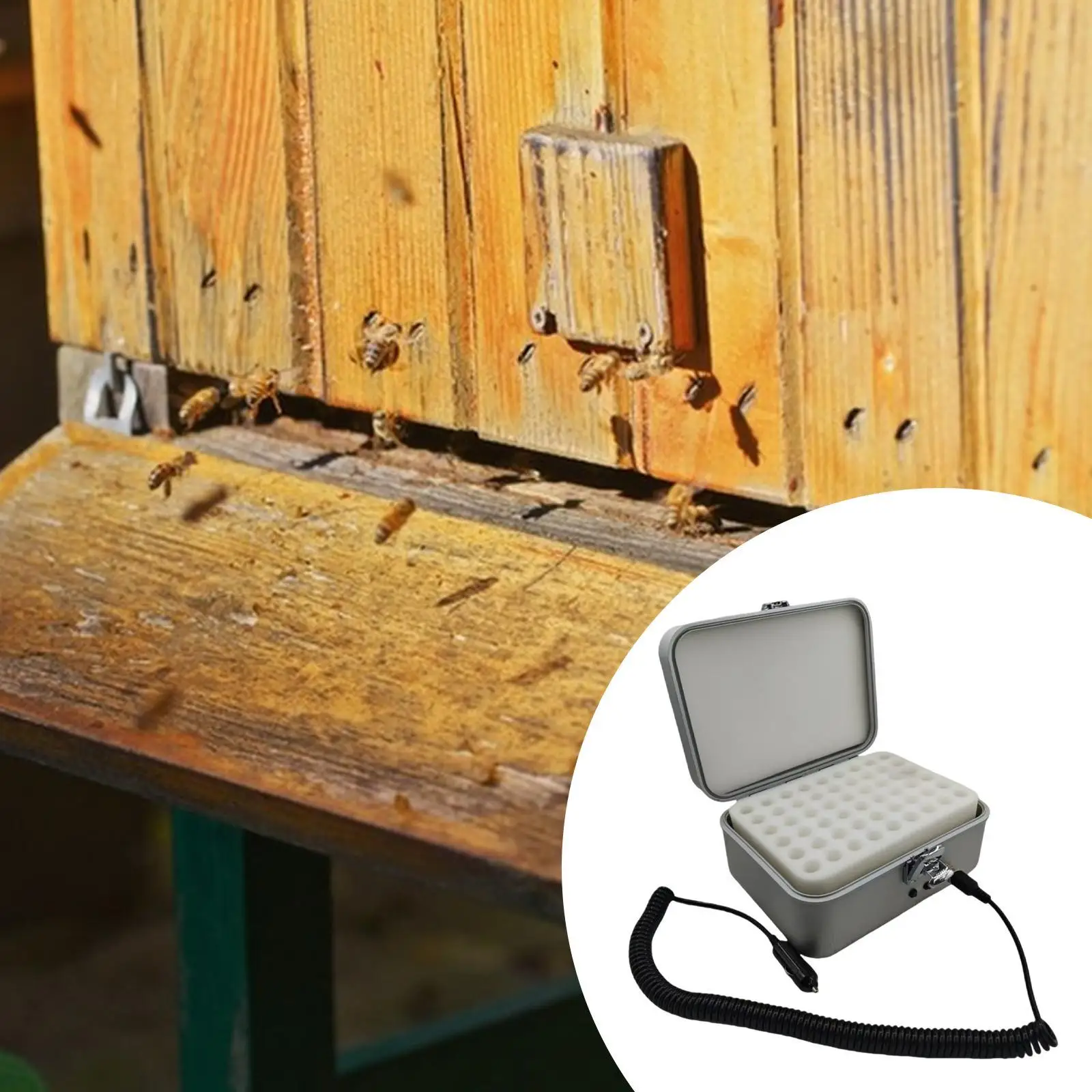 

Портативный автоматический инкубатор для пчёл с электронным контролем нагрева для выращивания пчелиных маток, металлическое оборудование для пчеловодства