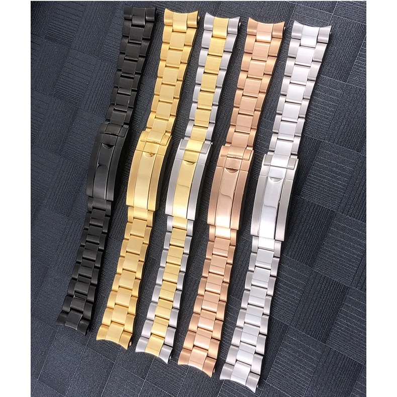 for Rolex Daytona Oyster  21mm 20mmPerpetual Submariner Seiko NH35 Watch Strap wrist bracelet solid stainless teel watchband
