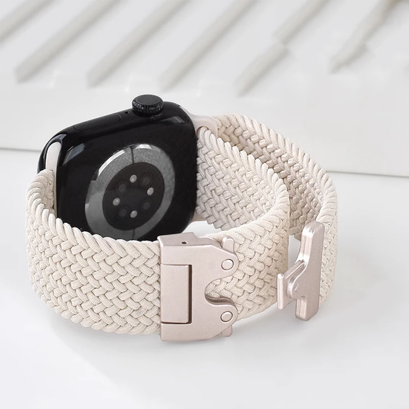 

Плетеный ремешок для Apple Watch 40 мм, 44 мм, 46 мм, 42 мм, 49 мм, 45 мм, 41 мм, браслет-парашют для iWatch Series 10, SE, 9, 8, 7, 6, 3, Ultra 2