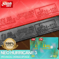 DHS NEO Hurricane 3 Provincial Table Tennis Rubber Orange Sponge NEO H3 Prov OS Ping Pong Rubber Sticky Top Sheet