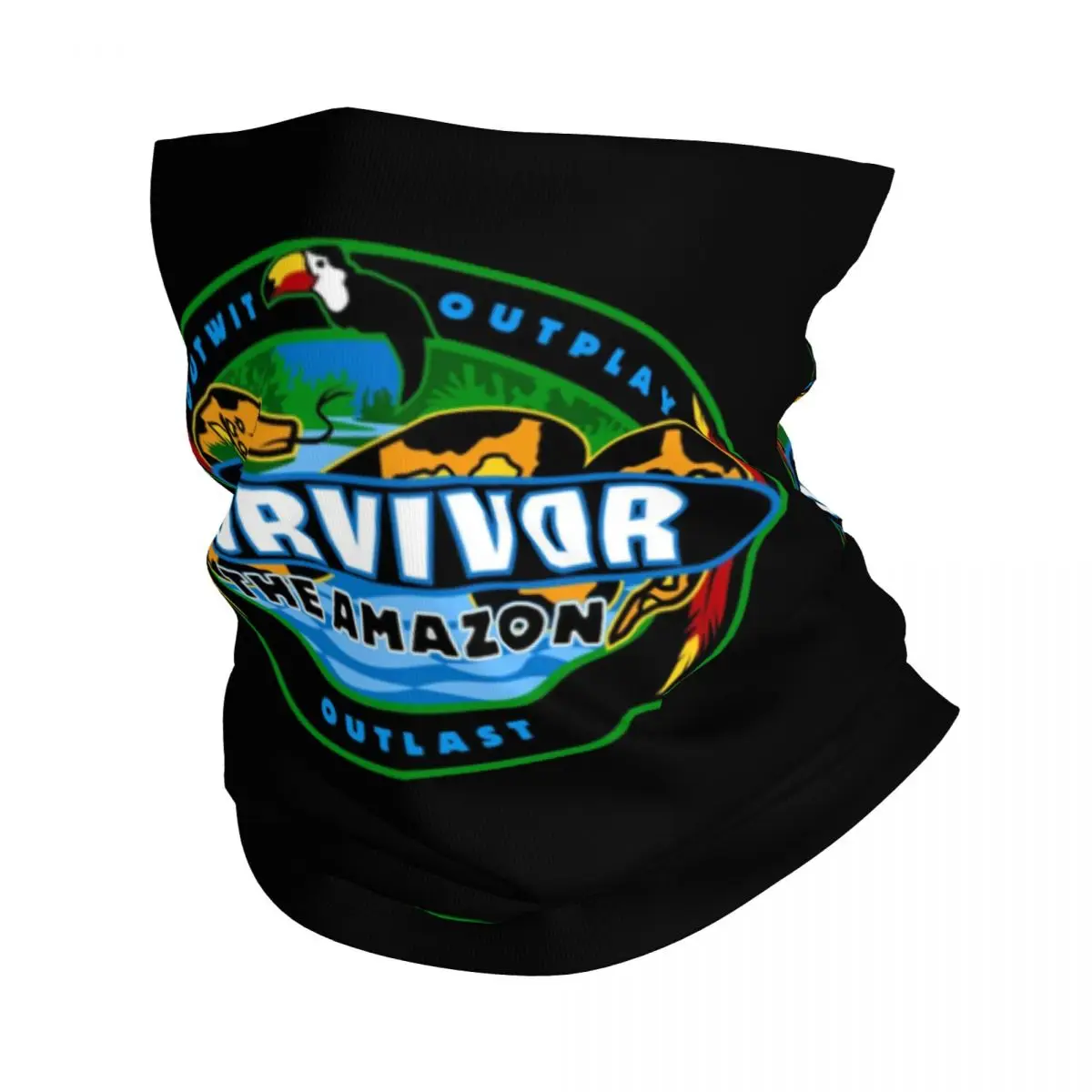 Bandana de superviviente de televisión de realidad personalizada, polaina para el cuello, bufanda facial a prueba de viento, cubierta para hombres y mujeres, pasamontañas de tubo