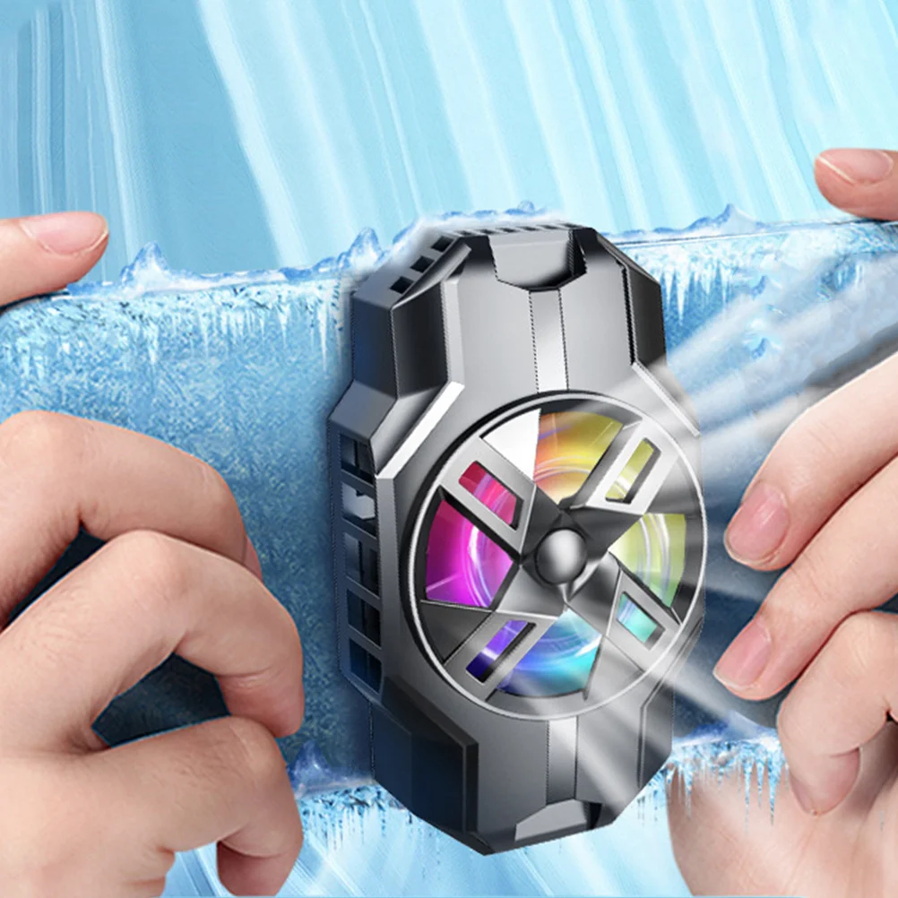 

S3 Semiconductor Phone Cooler USB Rechargeable Fast Cooling in 3 Seconds Silent Portable Gaming Cell Phone Cooler with LED