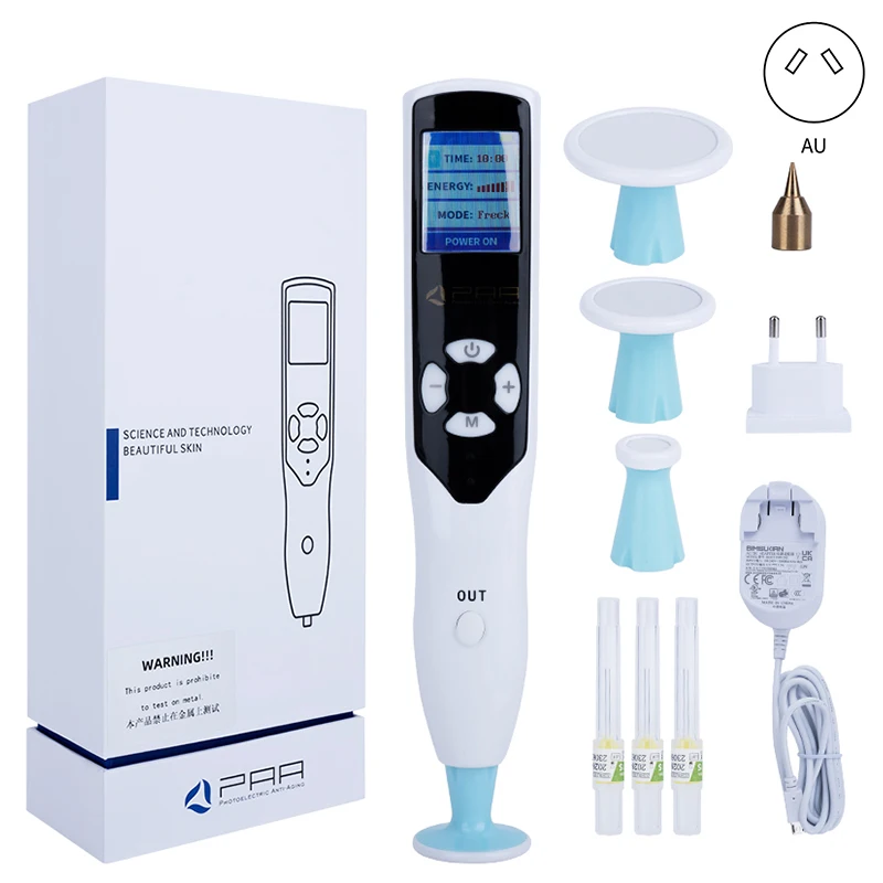 Nieuwe 2-in-1 Ozon PAA Fibroblast Plasma Pen Voor Ooglid En Gezicht Lifting Rimpel Spot Mol Sproet Verwijdering Huidverzorging LESEN schoonheid