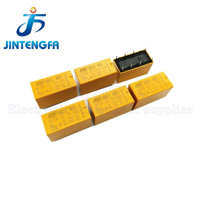 5PCS HK19F-DC5V-SHG HK19F-DC3V-SHG HK19F-DC9V-SHG HK19F-DC12V-SHG HK19F-DC24V-SHG DIP 8Pin HK19F-DC HK19F Relay 3V 5V 9V 12V 24V