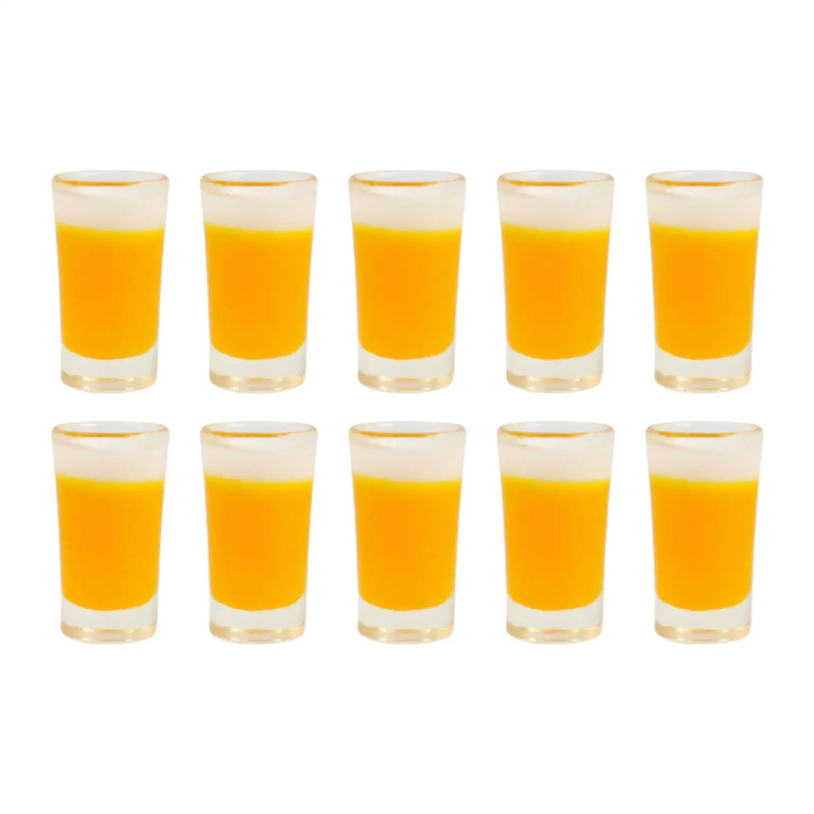 10 قطعة كوب بيرة لبيت الدمى نموذج أكواب البيرة الصغيرة لمقهى غرفة الطعام في بيت الدمى