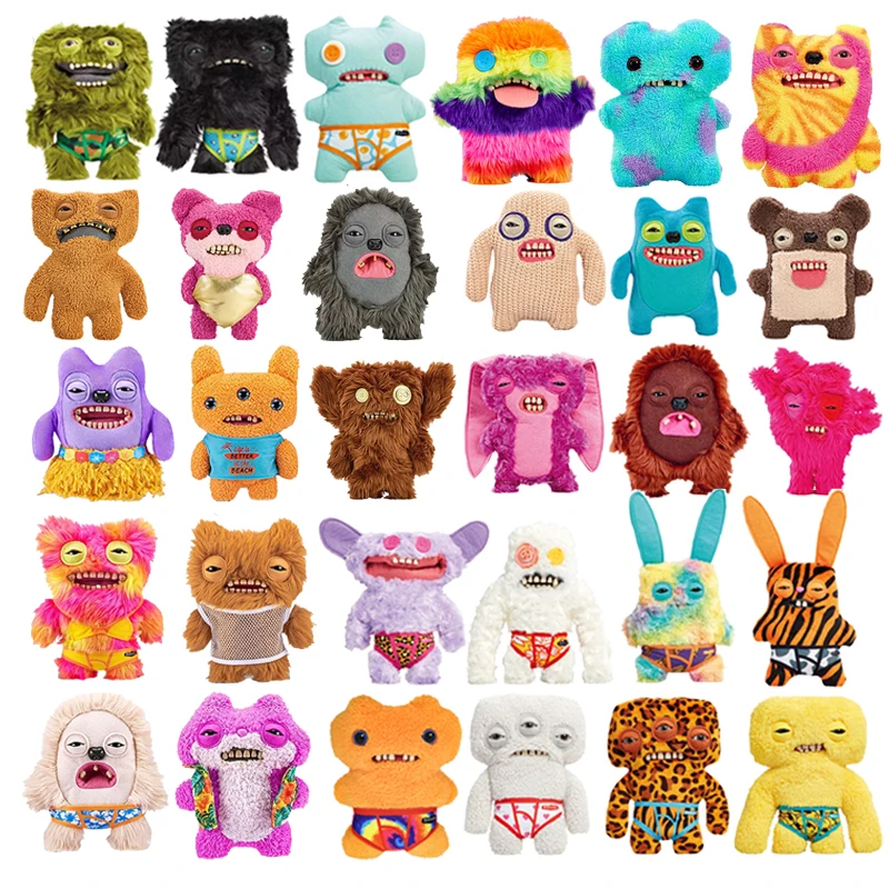 Originele Fugglers Knuffels Leuke Squidge Vervelde Alien Wide Eyed Weirdo Mr Knoppen Monster Plushins Grappige Lelijke Monsters Poppen