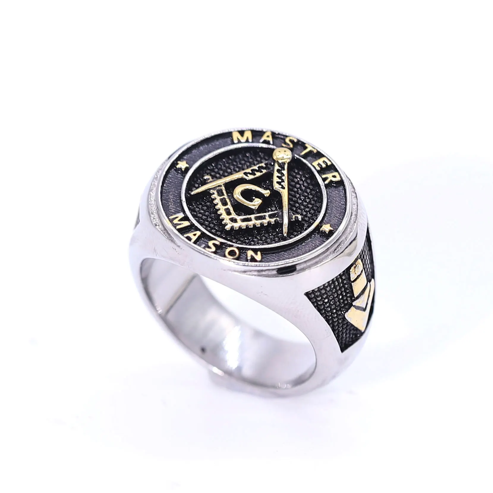 

Wholesale Price Fashion Ring Silver Gold Letter G Stainless Steel Men Ring