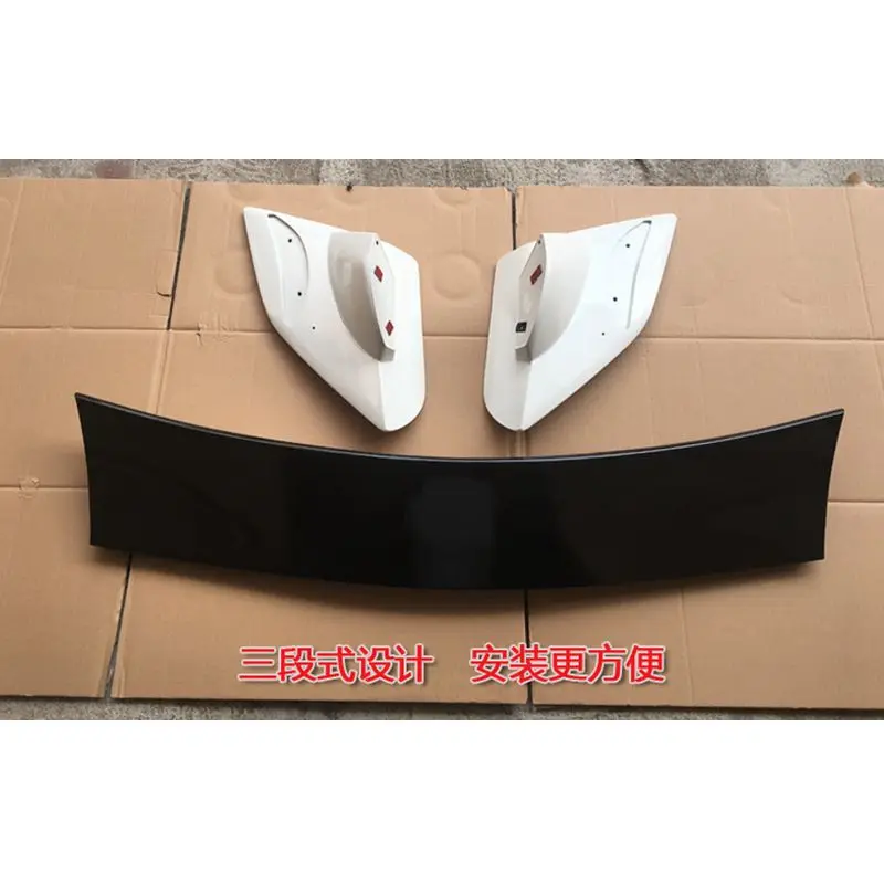 For Honda Civic Spoiler 2016 2017 Car Styling ABS Plastic Unpainted Color Rear Trunk Wing Boot Lip Roof Spoiler Auto Decoration