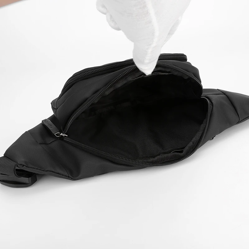 Bolsa de peito e bolsa de cintura multifuncional unissex com vários bolsos são opções ideais para compras, viagens, deslocamento e férias – ide