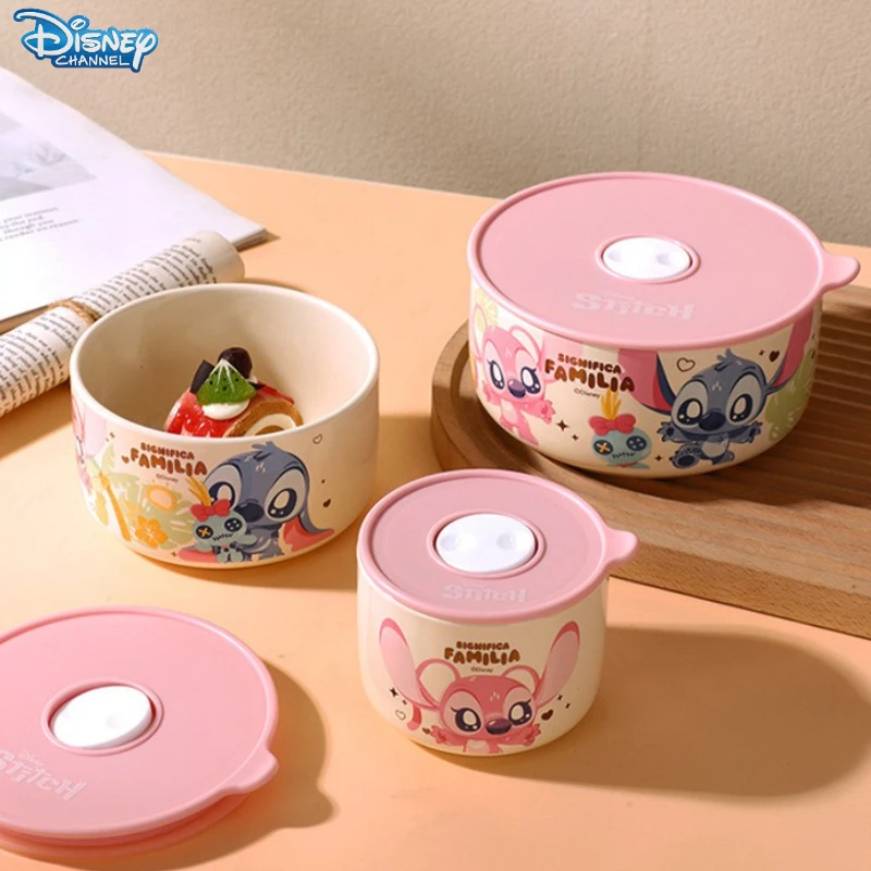 ชุดชามเซรามิกน่ารักลายการ์ตูนดิสนีย์ 3 ชิ้น ลายมิกกี้เมาส์ เหมาะสำหรับนักเรียน ของขวัญ