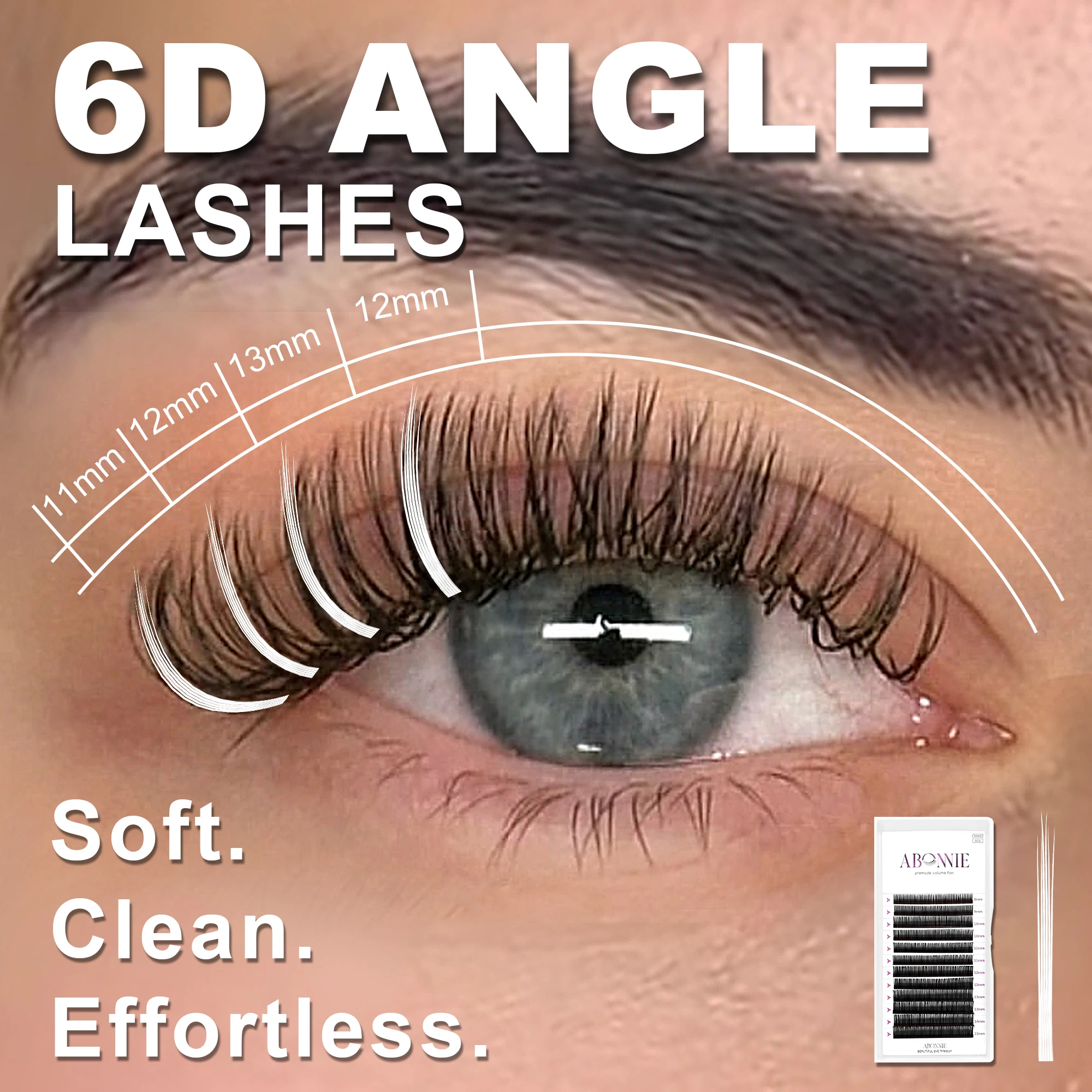 Abonnie Wispy Set Lashes 5D 6D - Eyelash Extension For Men recension och pris