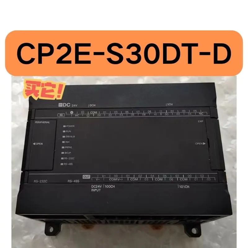 O controlador PLC usado CP2E-S30DT-D testado OK e sua função é intacta