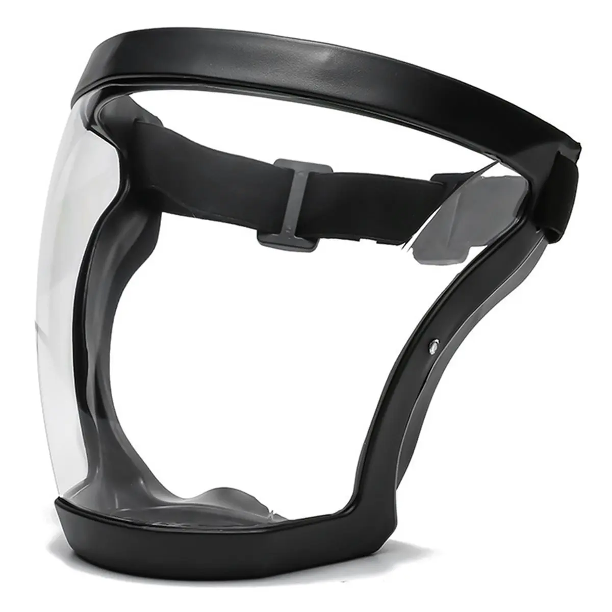 HITL Full Face Protective Glasses HD Anti-Dust, Anti-Droplet, Anti-Fume, Electric Welding Riding Protective Mask Black