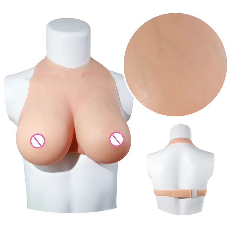 OEM/ODM Realistic Skin Texture Silicone Breast Forms Artificial False Boobs Plate Bodysuit Crossdresser Cosplay Transgender CE