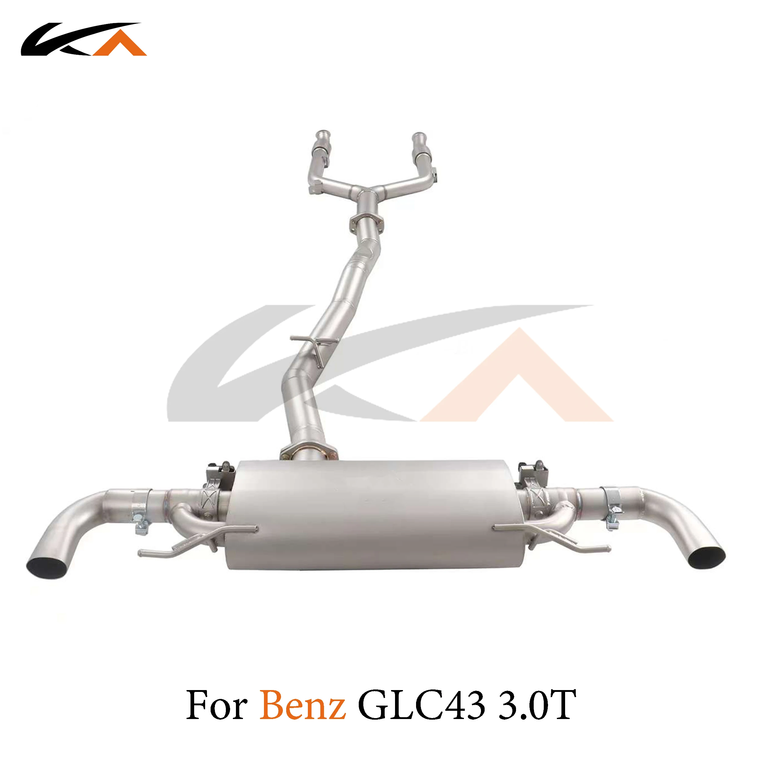 KA Tuning exhaust system stainless catback for Mercedes-Benz GLC43 3.0T rear section performance muffler valve