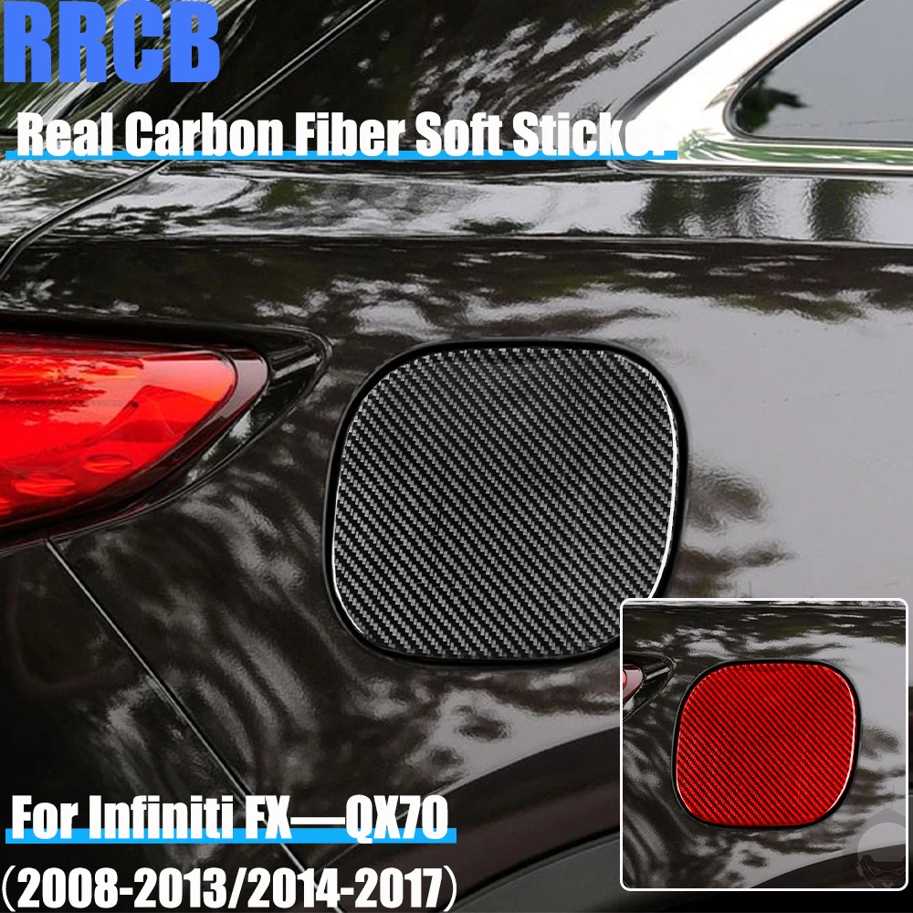 

Настоящее углеродное волокно, автомобильные аксессуары, крышка топливного газа, мягкая наклейка для Infiniti FX35 FX37 FX50 2008-2013 QX70 2014-2017