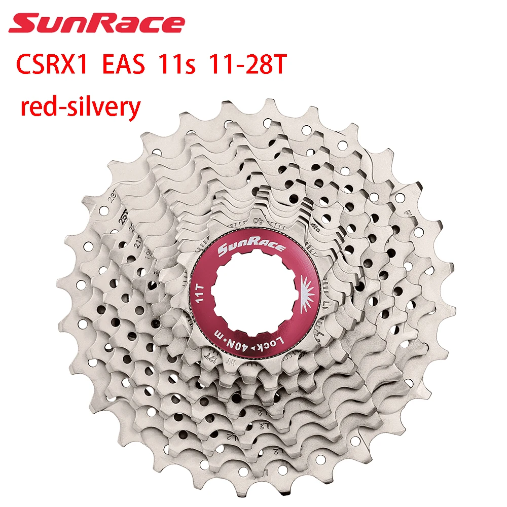SUNRACE 11-Gang CSRX1 EAV EAS EAW EAU 11-28/32/36T Fahrradkassette Rennradkassette für HG Fahrradanschluss – Detail 9