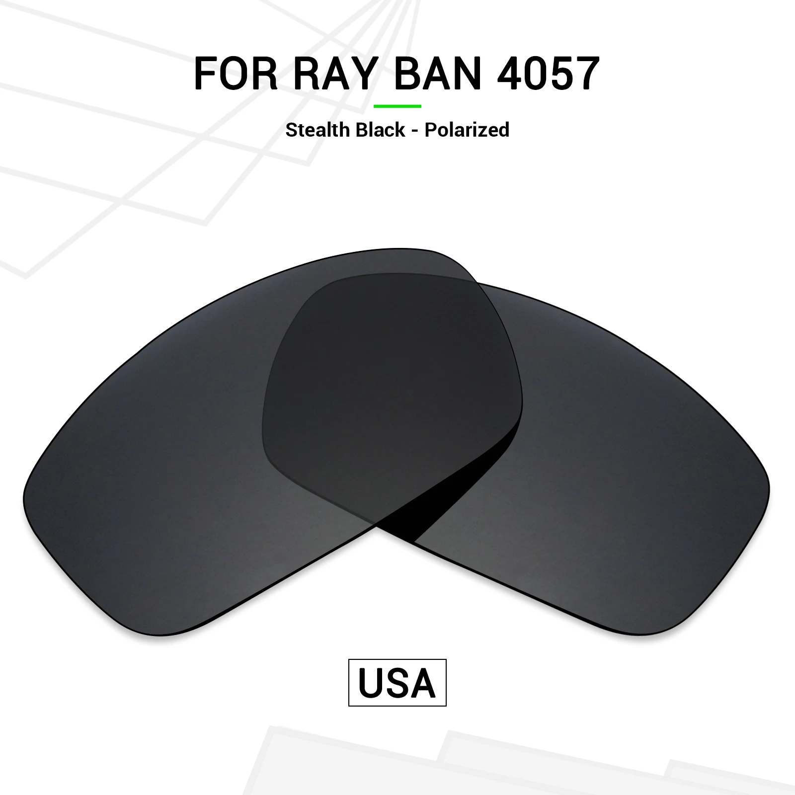 SNARK lensa pengganti terpolarisasi untuk RayBan RB4057 61mm kacamata hitam-berbagai pilihan