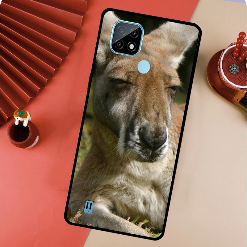 الحيوان الكنغر ل Realme 10 11 Pro Plus GT Neo 5 2T C55 C35 C33 C31 C21Y OnePlus Nord 3 CE 2 Lite Case