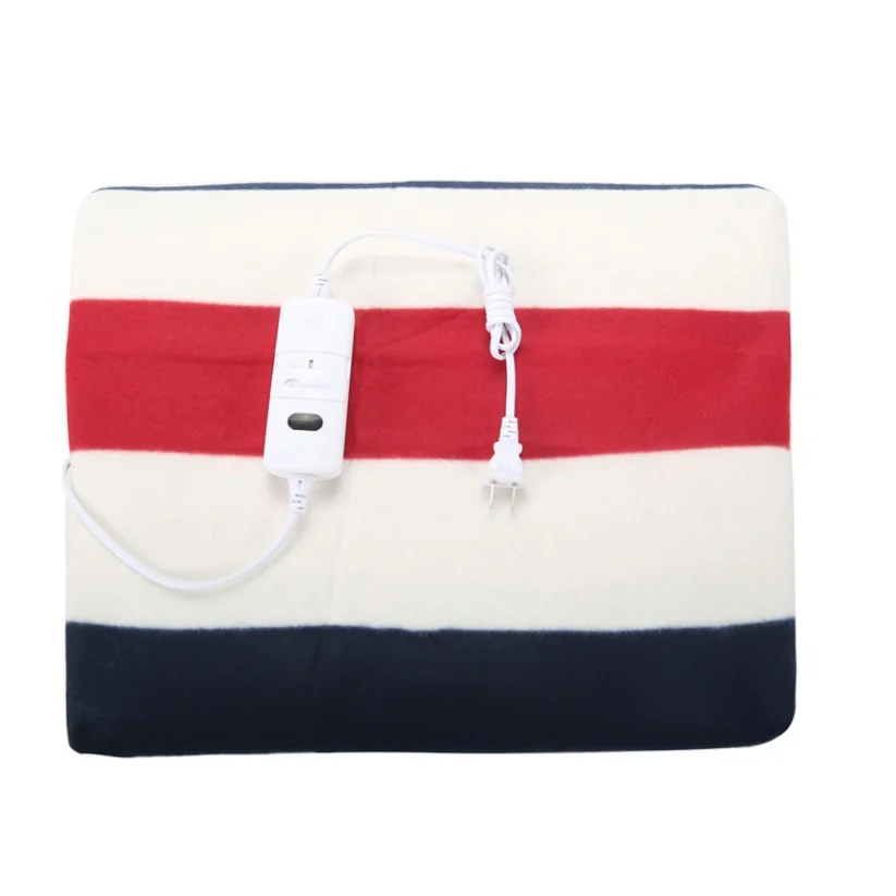 بطانية كهربائية بطانية كهربائية واحدة مرتبة سرير مزدوجة دافئة بمقبس الاتحاد الأوروبي وسادة سجادة للتدفئة الكهربائية 220 فولت