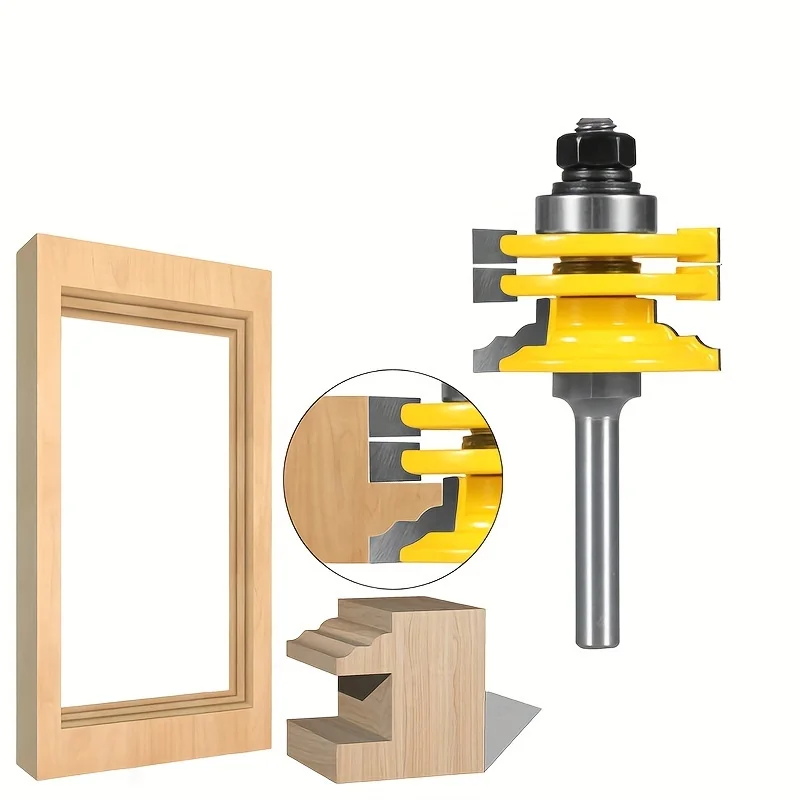 

Двусторонний столярный резак с хвостовиком 8 мм, 12 мм, 1/2 дюйма для дверей, окон, шкафов, резьбы по стеклу и дереву по дереву