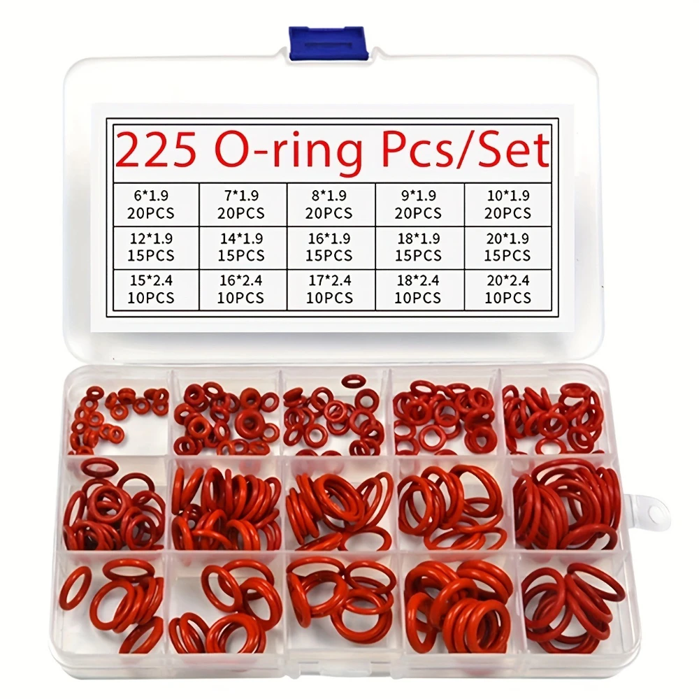

Silicone O-ring Set Red Sealing Gaskets Ring Suitable for Cup LIDS Coffee Machine Brewing Accessories Hoses and Automobiles
