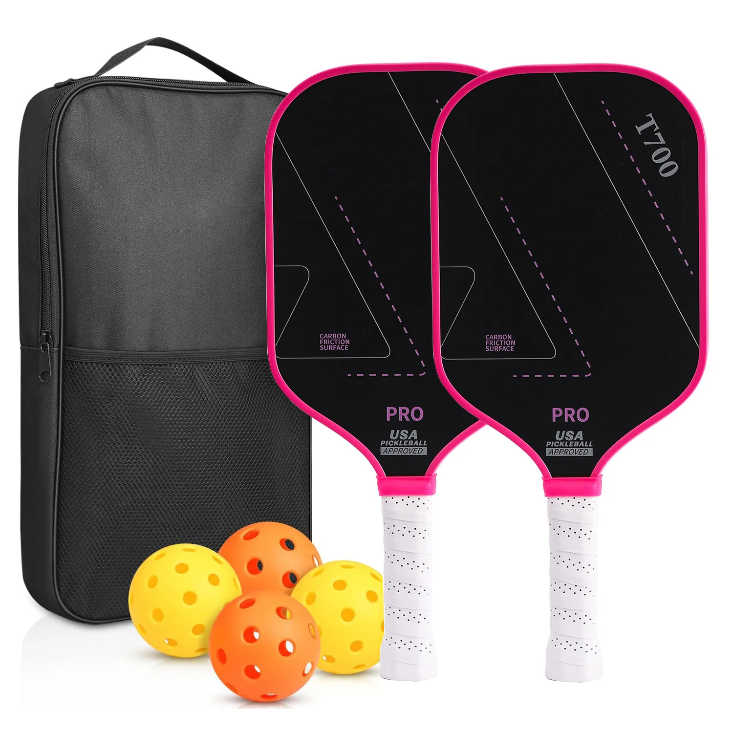 

T700 Full Carbon Fiber Matte Pickleball Racket with Carbon Graphite Honeycomb Board - Ideal for Outdoor Sports & Gifts