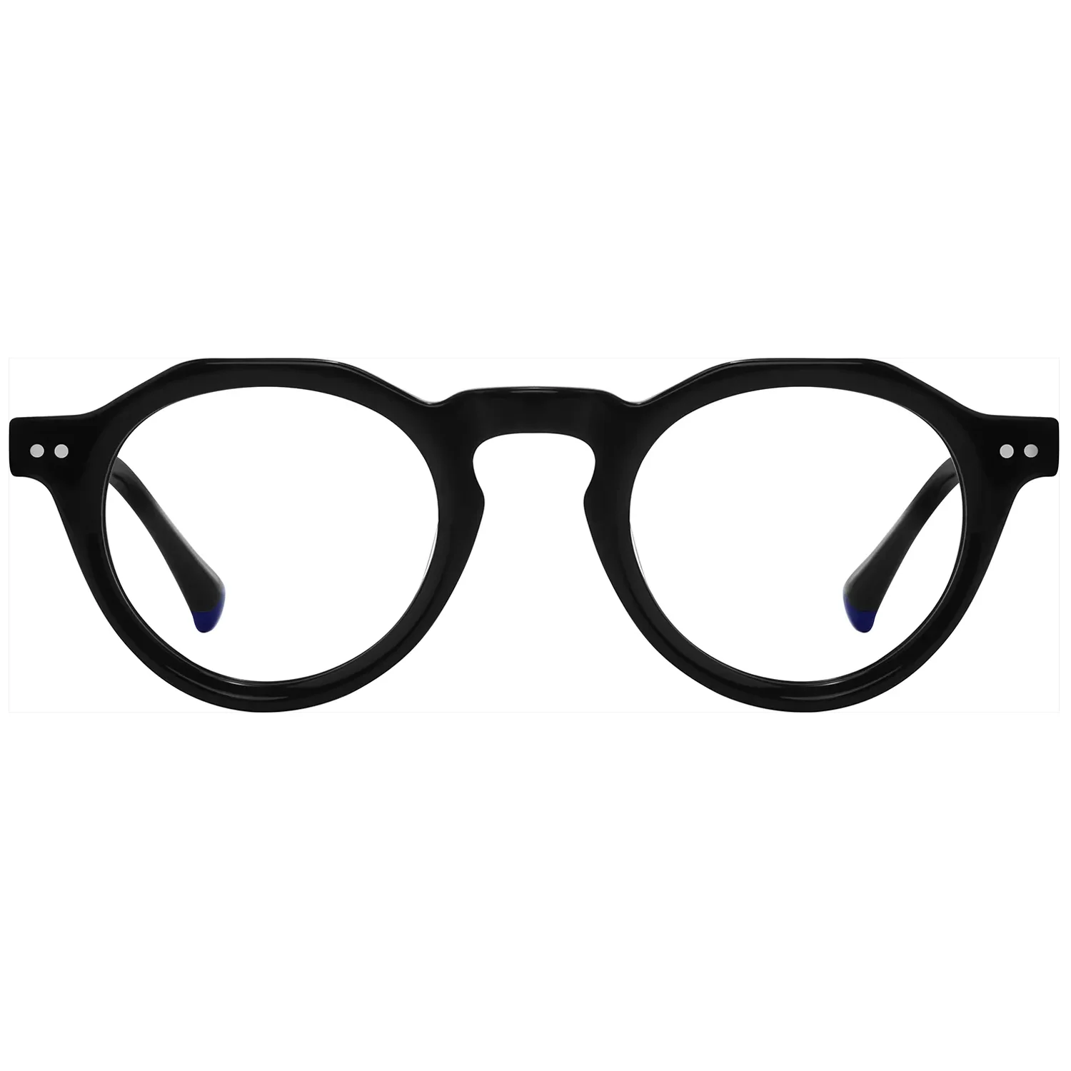 

FYTOO Retro Round Acetate Reading Glasses 25g Lightweight, Blue Light Blocking Readers for Men Women, +1.0 to+4.0 Strengths 1358