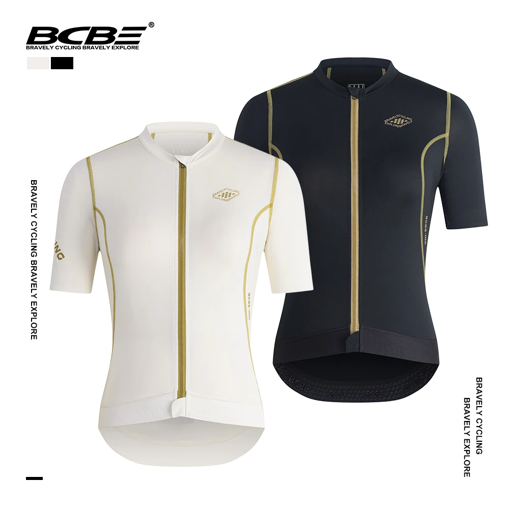 

BCBE Women Cycling Jersey Shorts Sleeve Summer Anti UV Fit Slim Breathable Bicycle Jersey Pro Qucik Dry Road Cycling Clothing