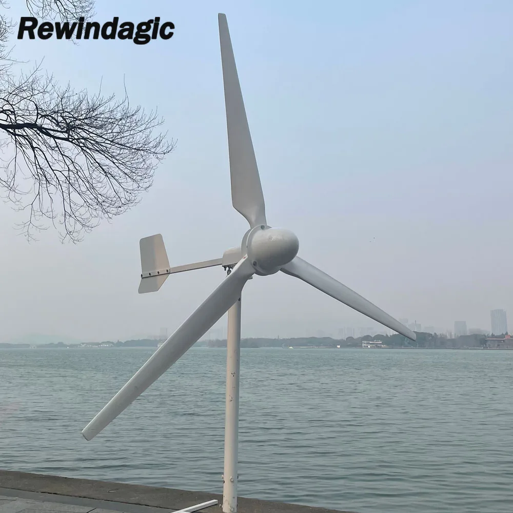 20KW 30KW free Energy Horizontal Wind Turbine Generator 24V-380V Fit For Street Lamps Monitoring Boat 3 blades wind 20000W