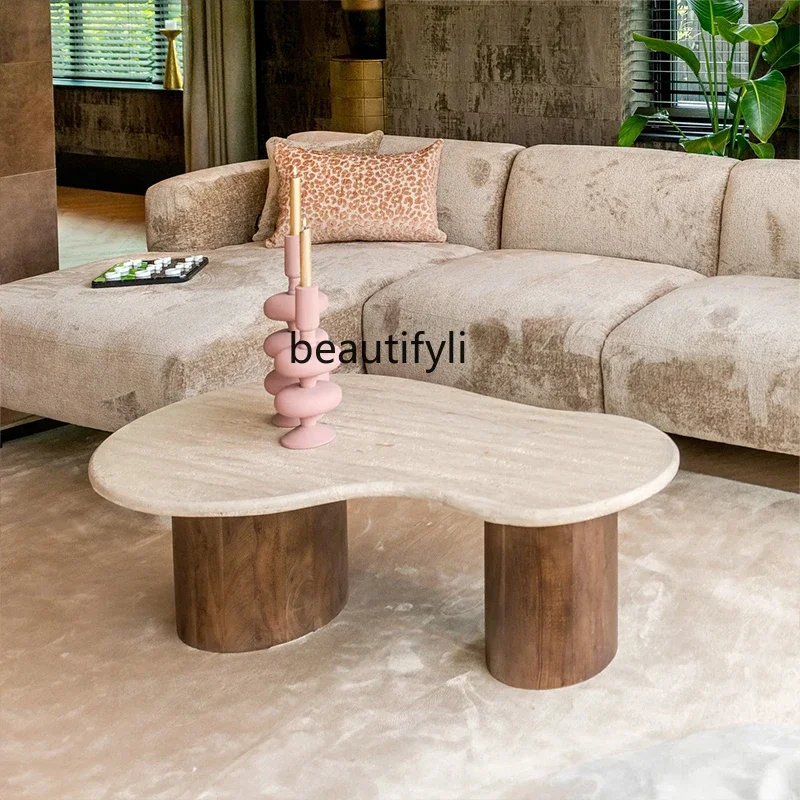 

ssK178 Travertine natural household table, marble