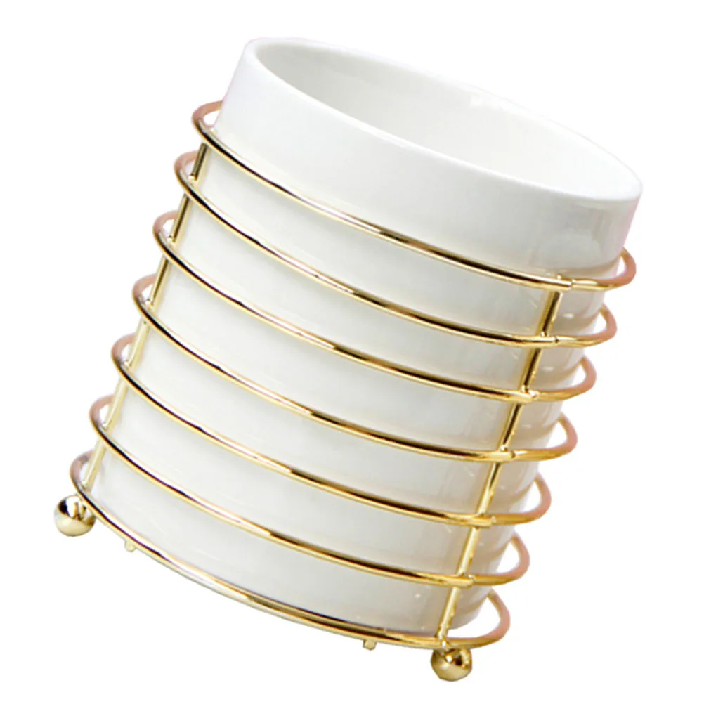 

Ceramic Pen ganizer Stationery Sundries Container Container Multi Functional Pencil Cup Pencil Holder For Desk Storage Box